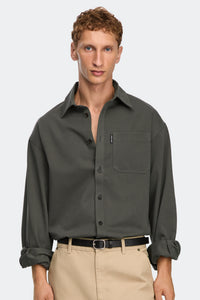 Blythe Long Sleeve Shirt - Khaki Haze 9127 - on_front_01