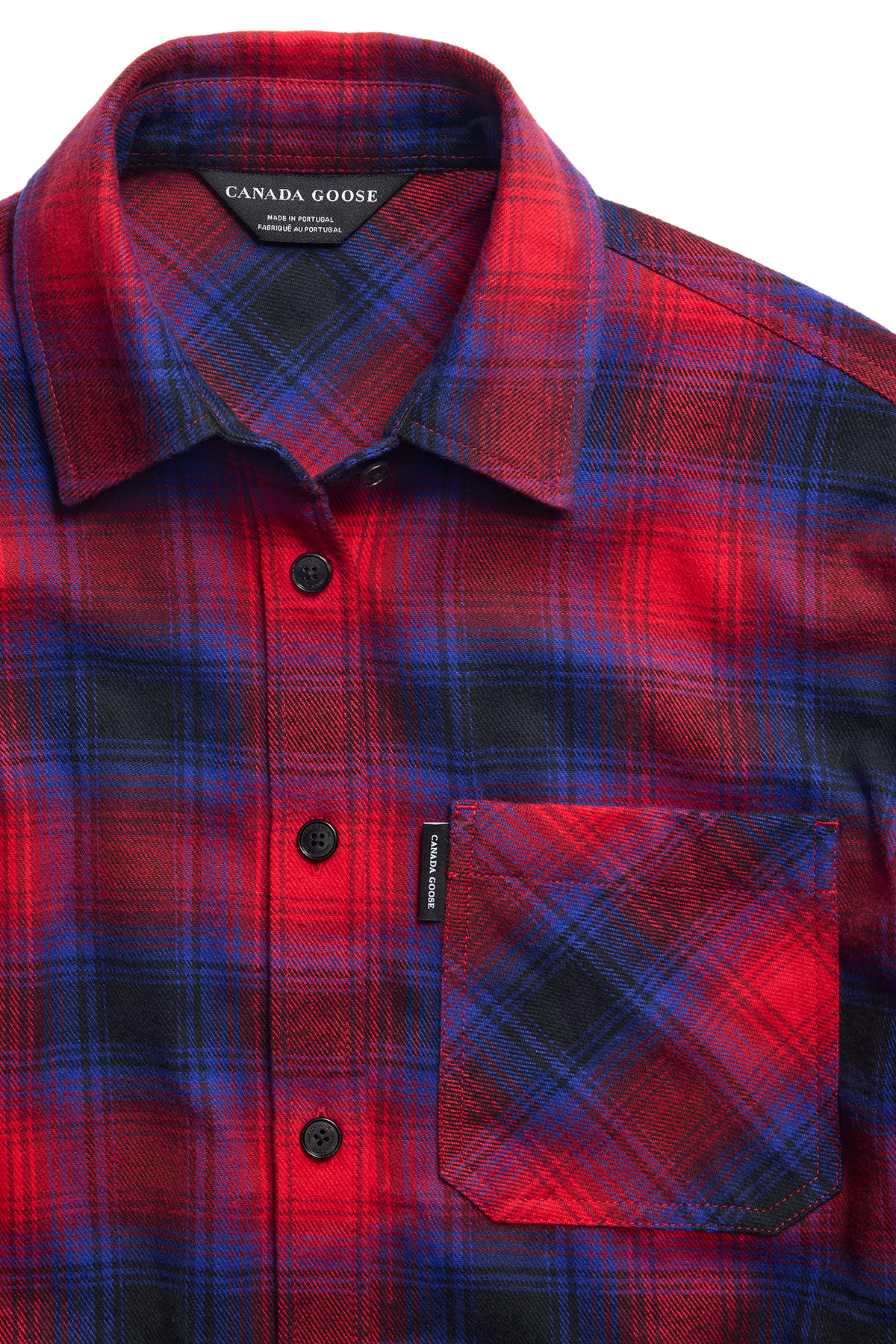 Derby Long Sleeve Shirt - Dorset Plaid Red Indigo 9617 - off_detail_01