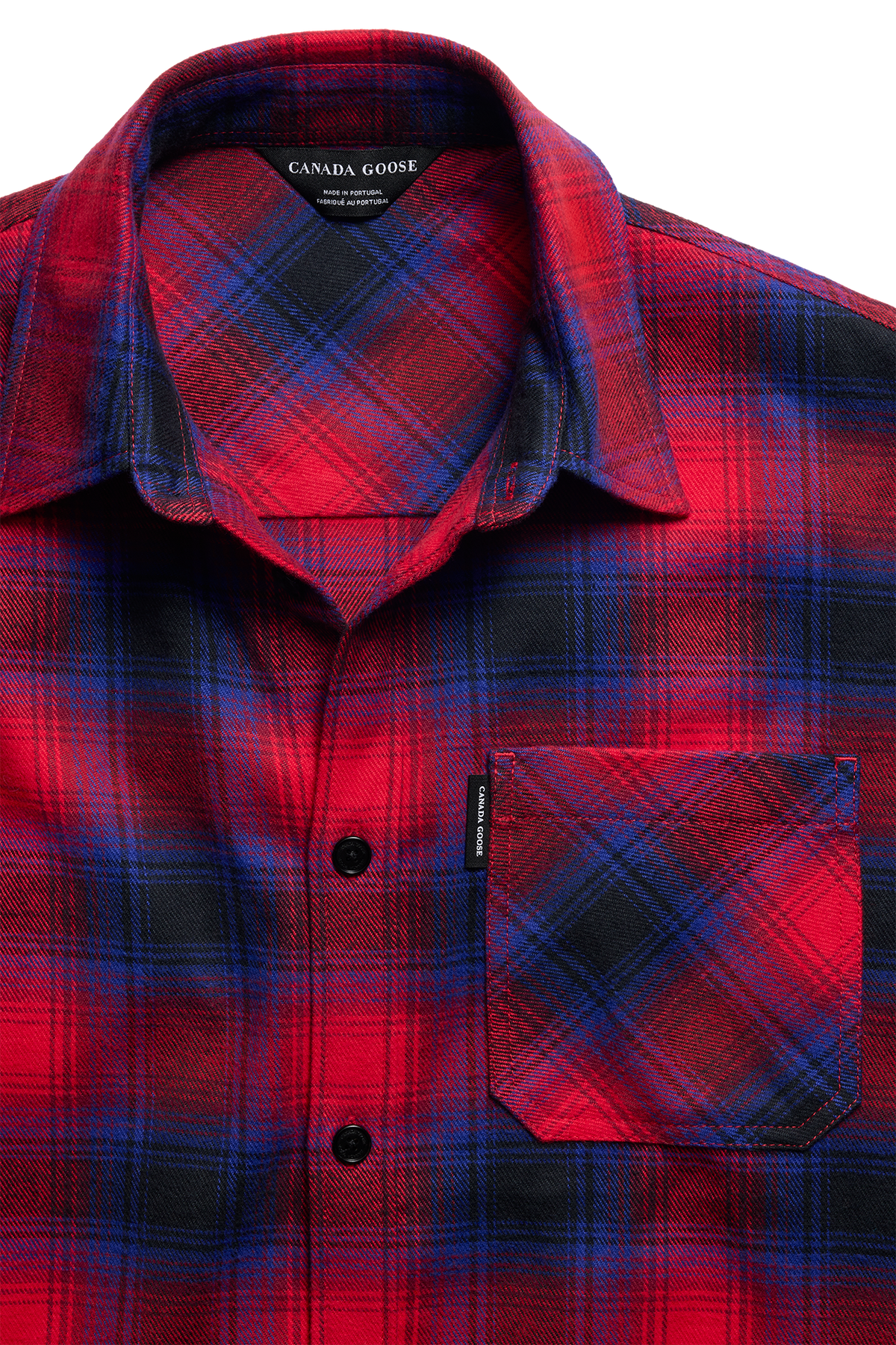 Albion Long Sleeve Shirt - Dorset Plaid Red Indigo 9617 - off_detail_01
