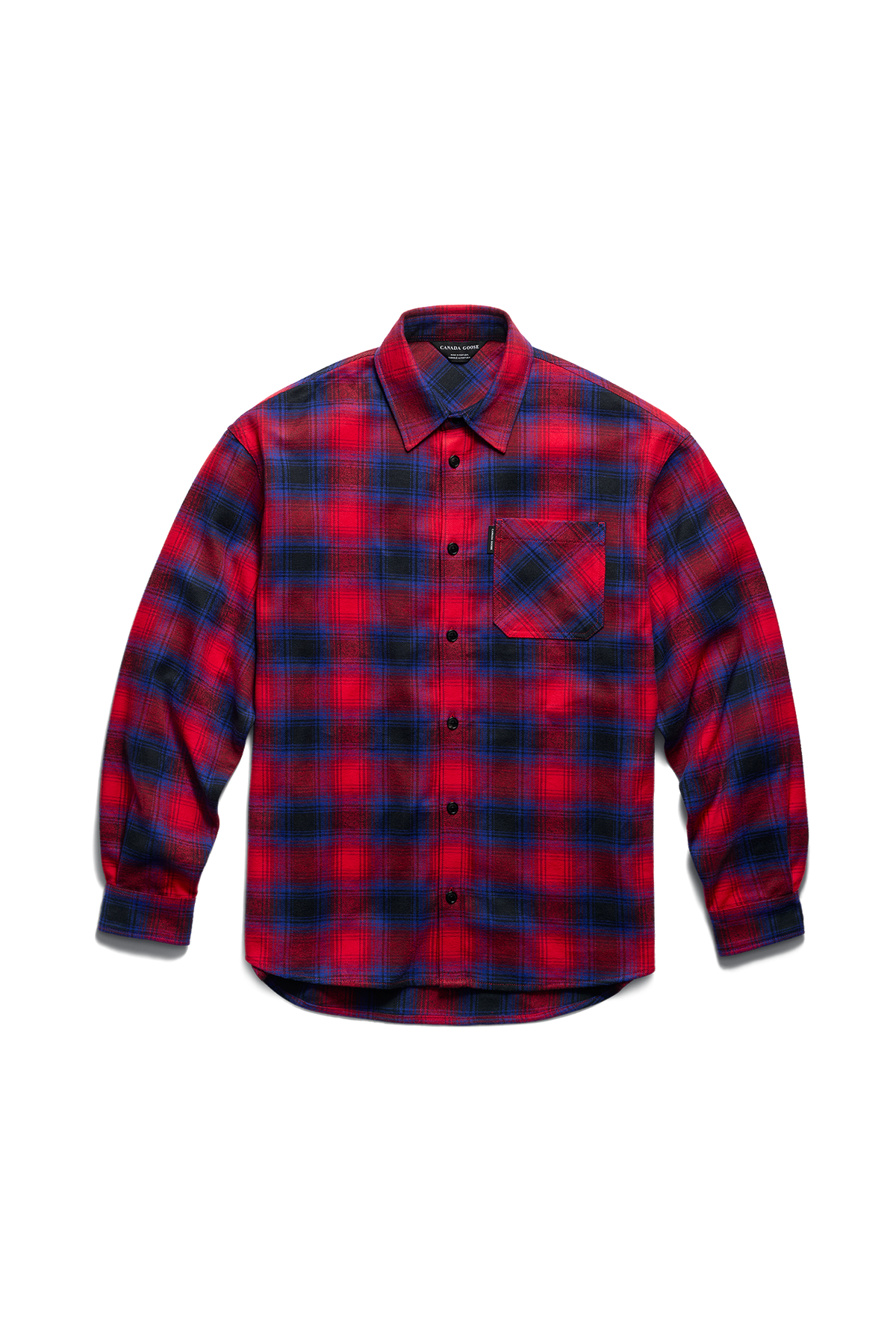 Albion Long Sleeve Shirt - Dorset Plaid Red Indigo 9617 - off_flat_lay_01