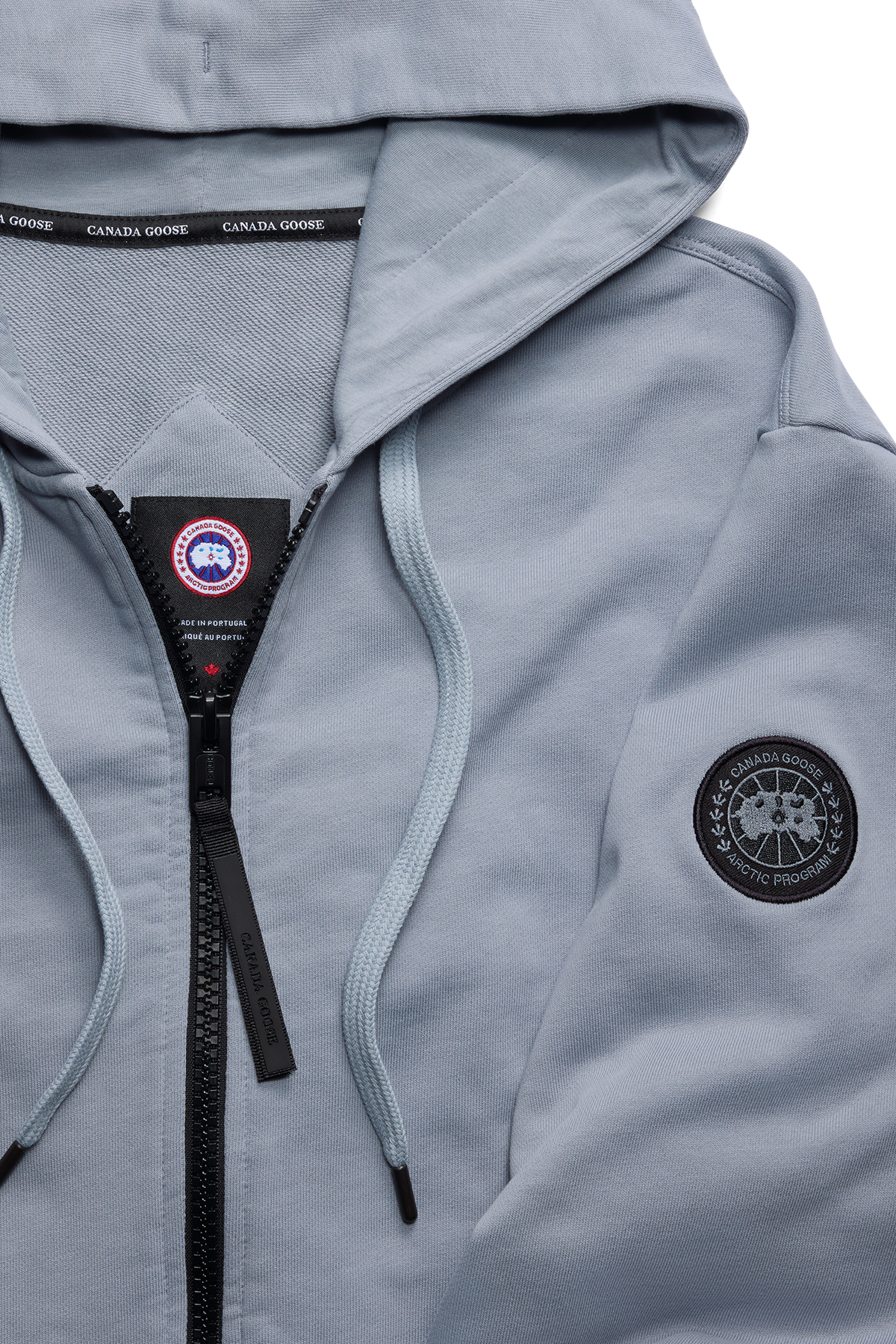 Huron Full Zip Hoodie Black Disc - Light Ozone Blue 1755 - off_detail_01