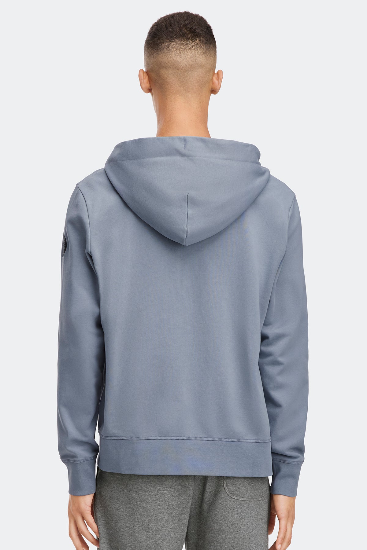Huron Full Zip Hoodie Black Disc - Light Ozone Blue 1755 - on_back_01