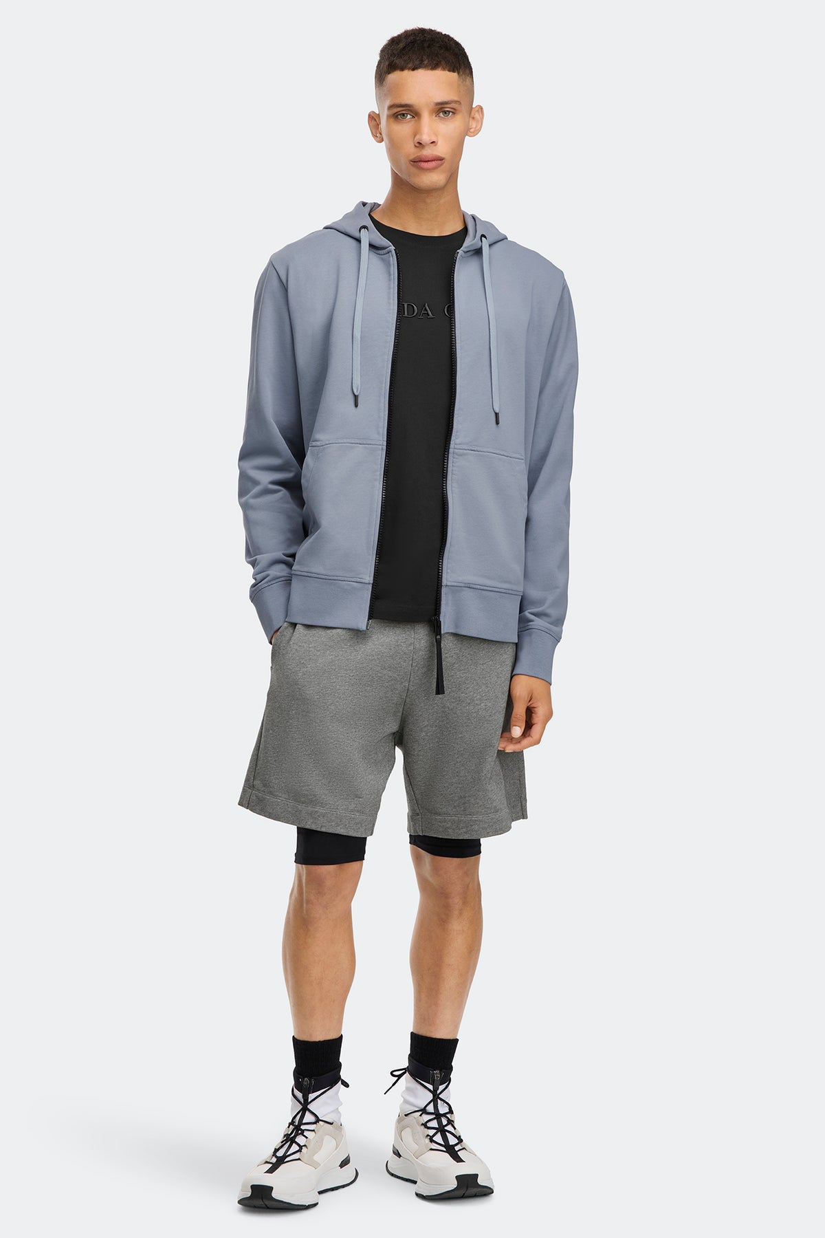 Huron Full Zip Hoodie Black Disc - Light Ozone Blue 1755 - on_full_body_01