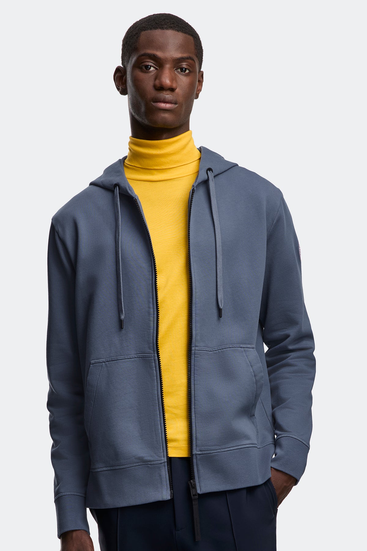 Huron Full Zip Hoodie - Ozone Blue 222 - on_front_01