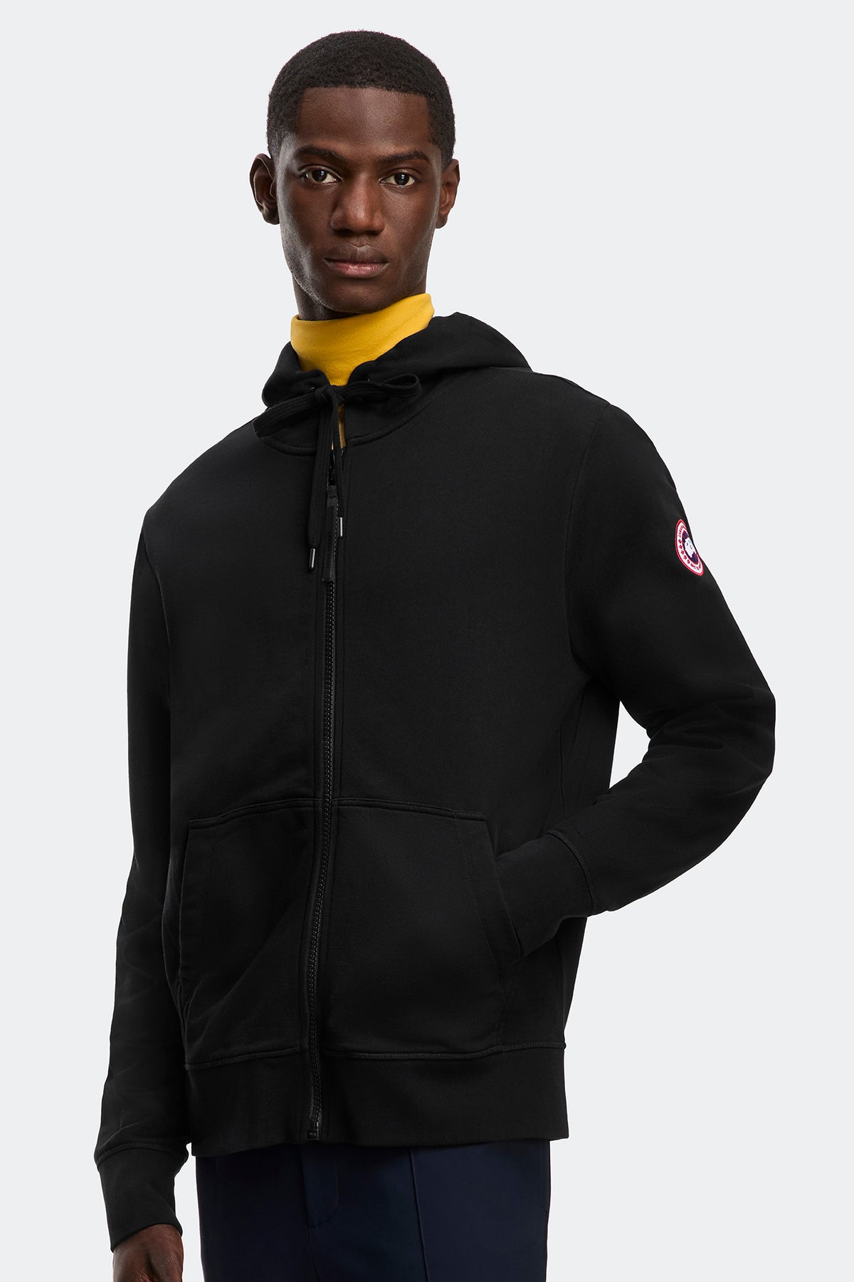 Huron Full Zip Hoodie - Black 9061 - on_front_closed_01