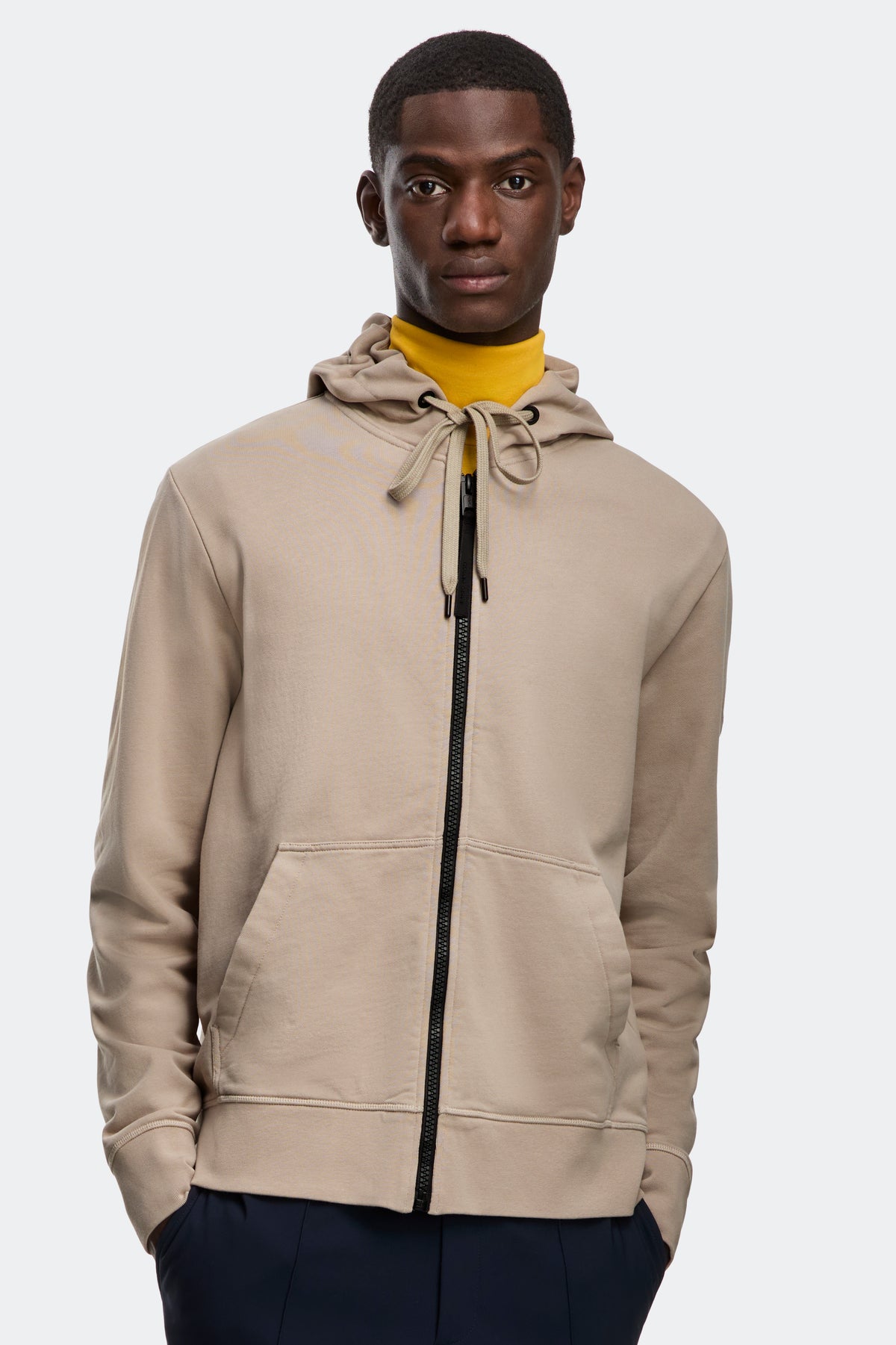 Huron Full Zip Hoodie - Limestone 9432 - on_front_closed_01