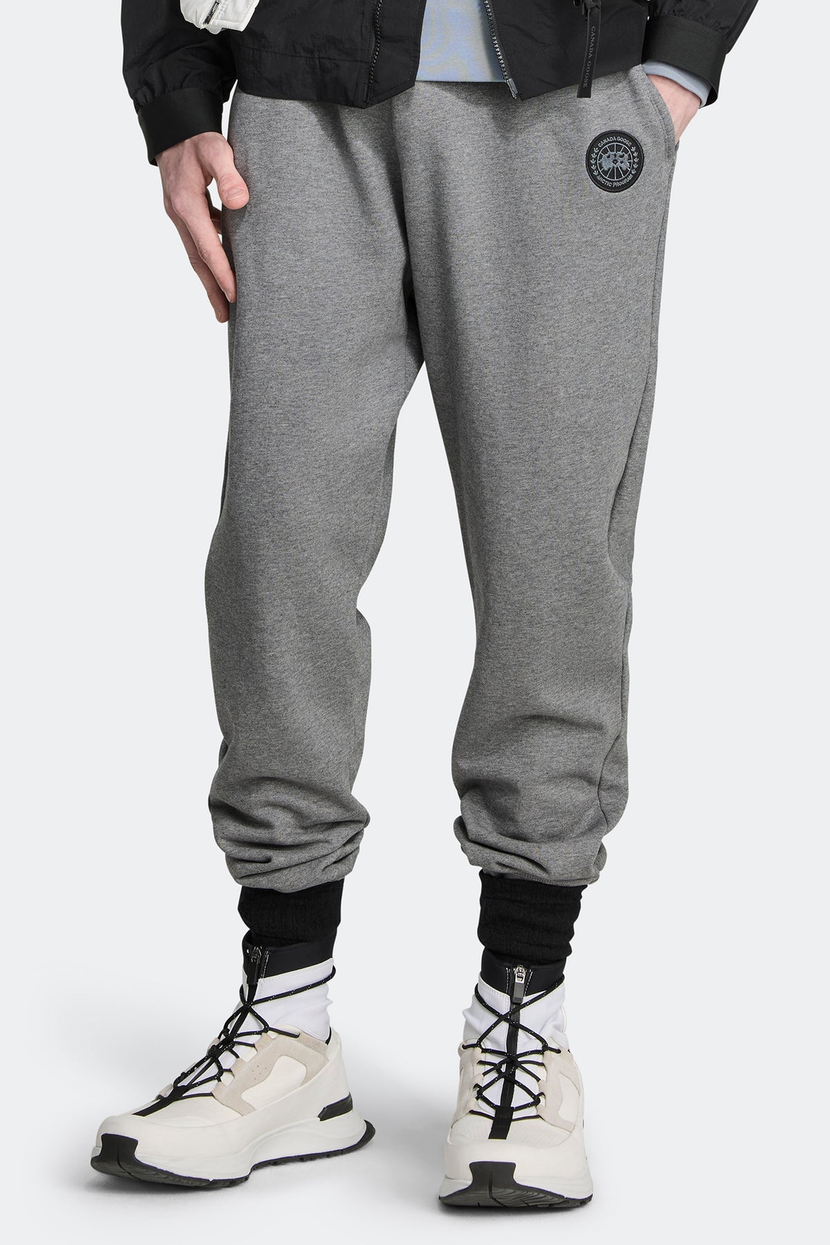 Huron Jogger Black Disc - Stone Heather 717 - on_full_body_01