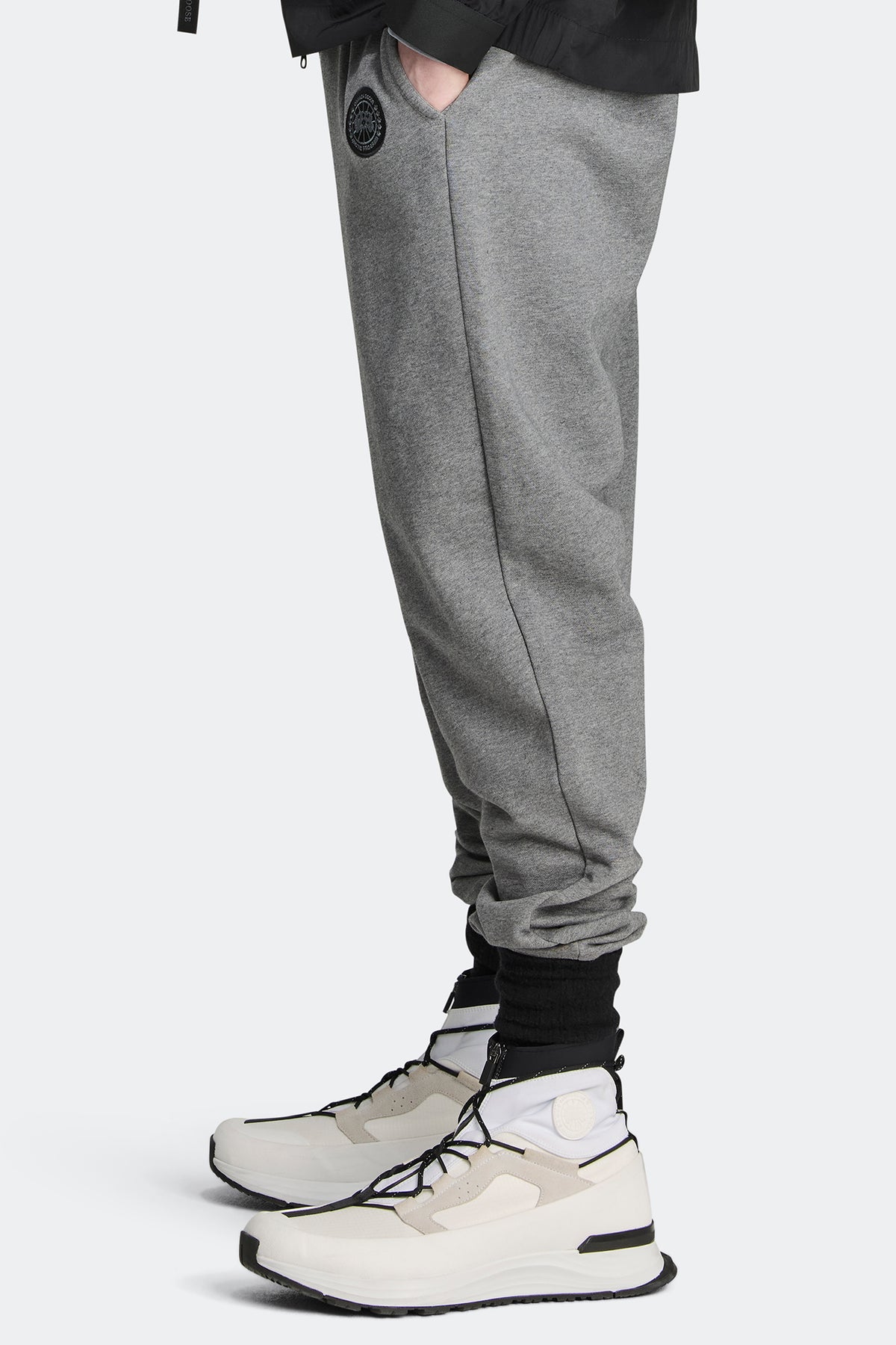 Huron Jogger Black Disc - Stone Heather 717 - on_side_01