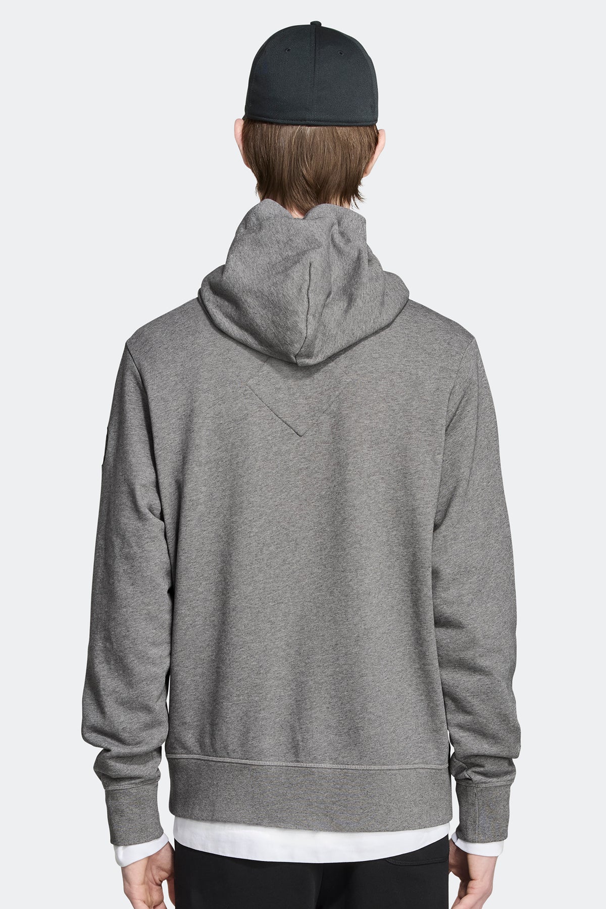 Huron Hoodie Black Disc - Stone Heather 717 - on_back_01