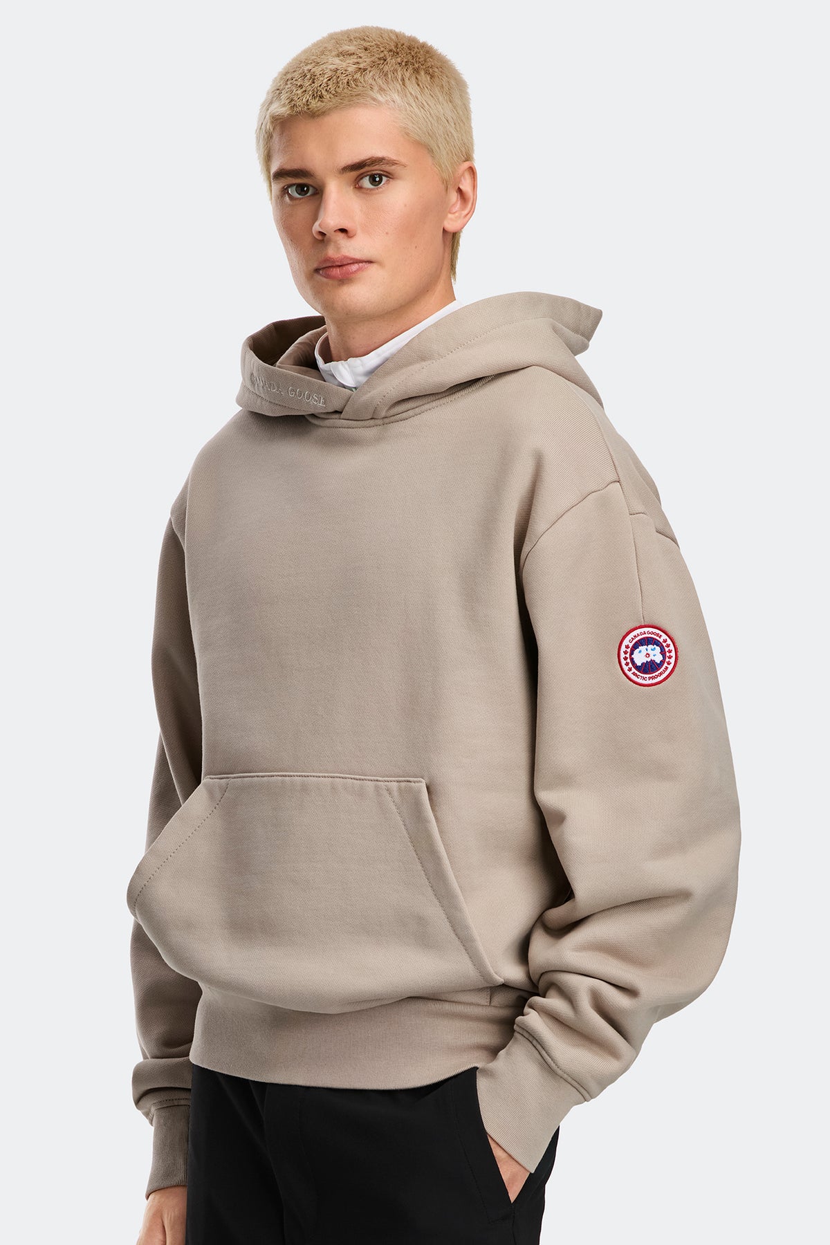 Tobermory Heavyweight Hoodie - Limestone 432 - on_side_01