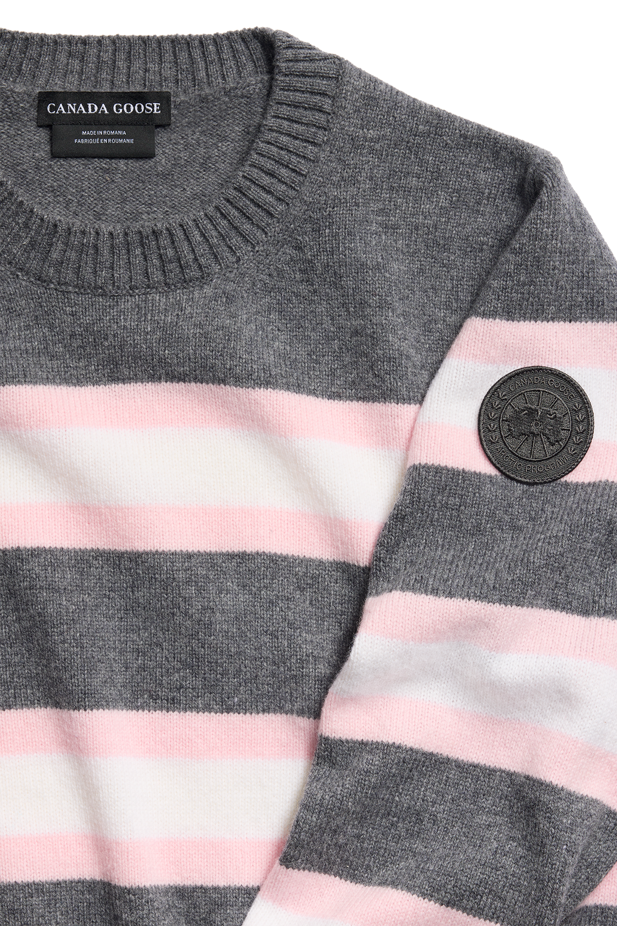 Joffre Striped Knit Crew - Stone/Linnaea Rose 9684 - off_detail_01