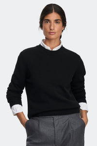 Joffre Knit Crew - Black 9061 - on_front_01