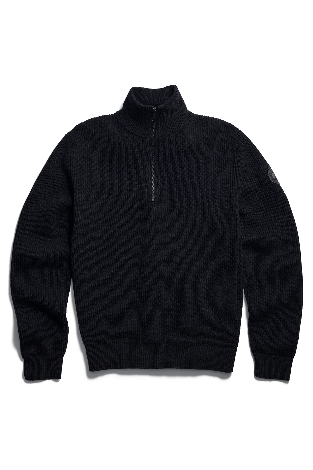 Mckinney Knit Quarter Zip - Black 9061 - off_flat_lay_01