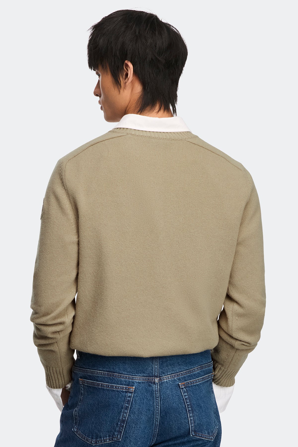 Matawin Knit Crew - Military Tan 9113 - on_back_01