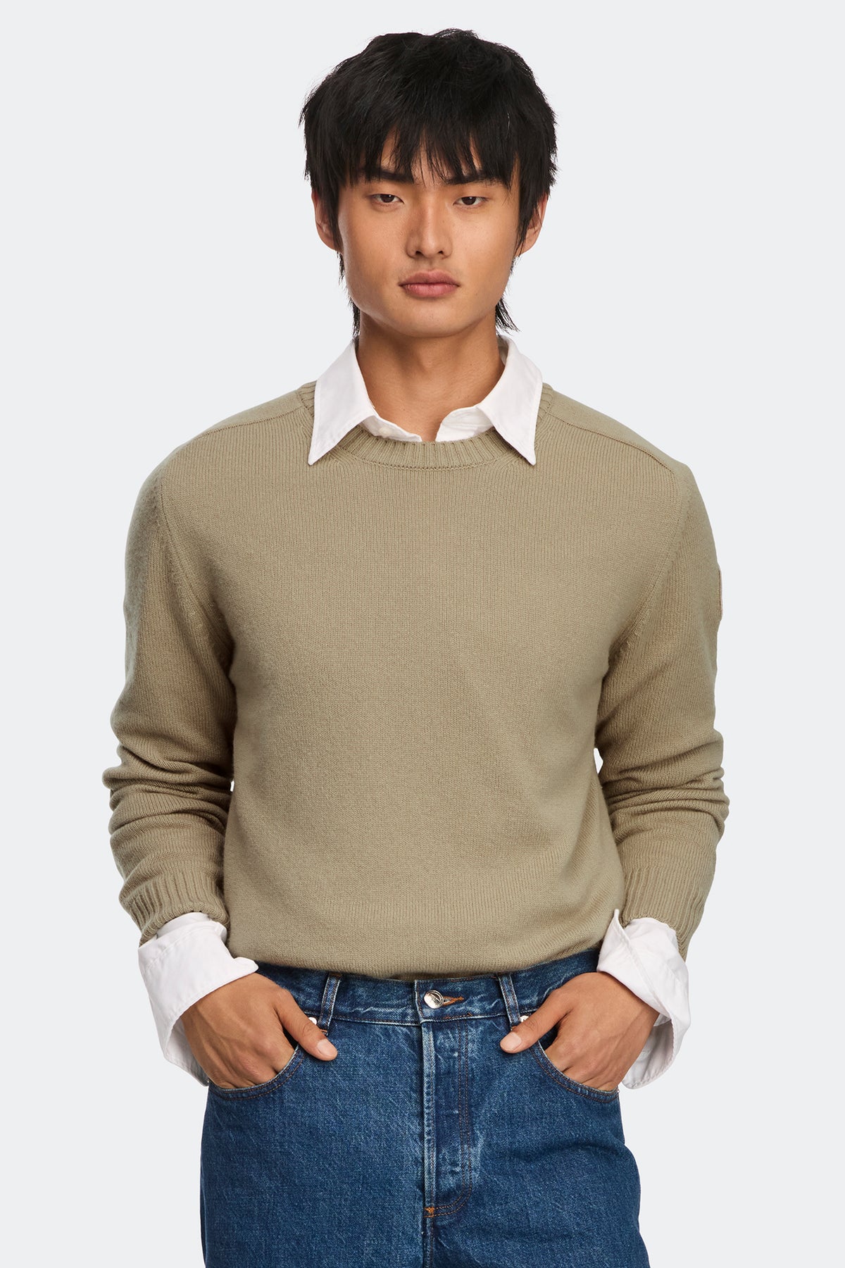 Matawin Knit Crew - Military Tan 9113 - on_front_01