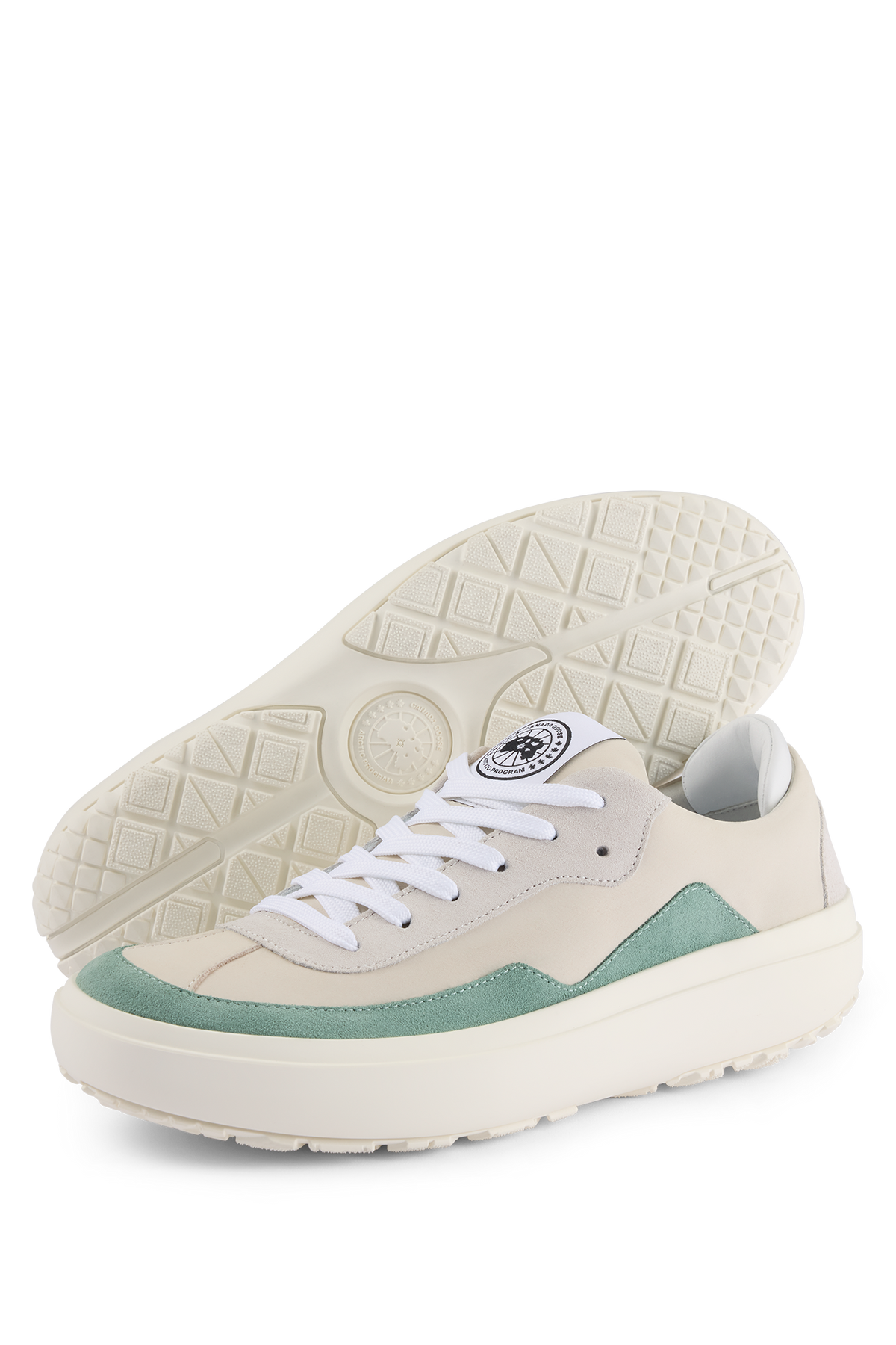 Women's Ossington Sneaker - White/Washed Green 9421 - off_detail_01