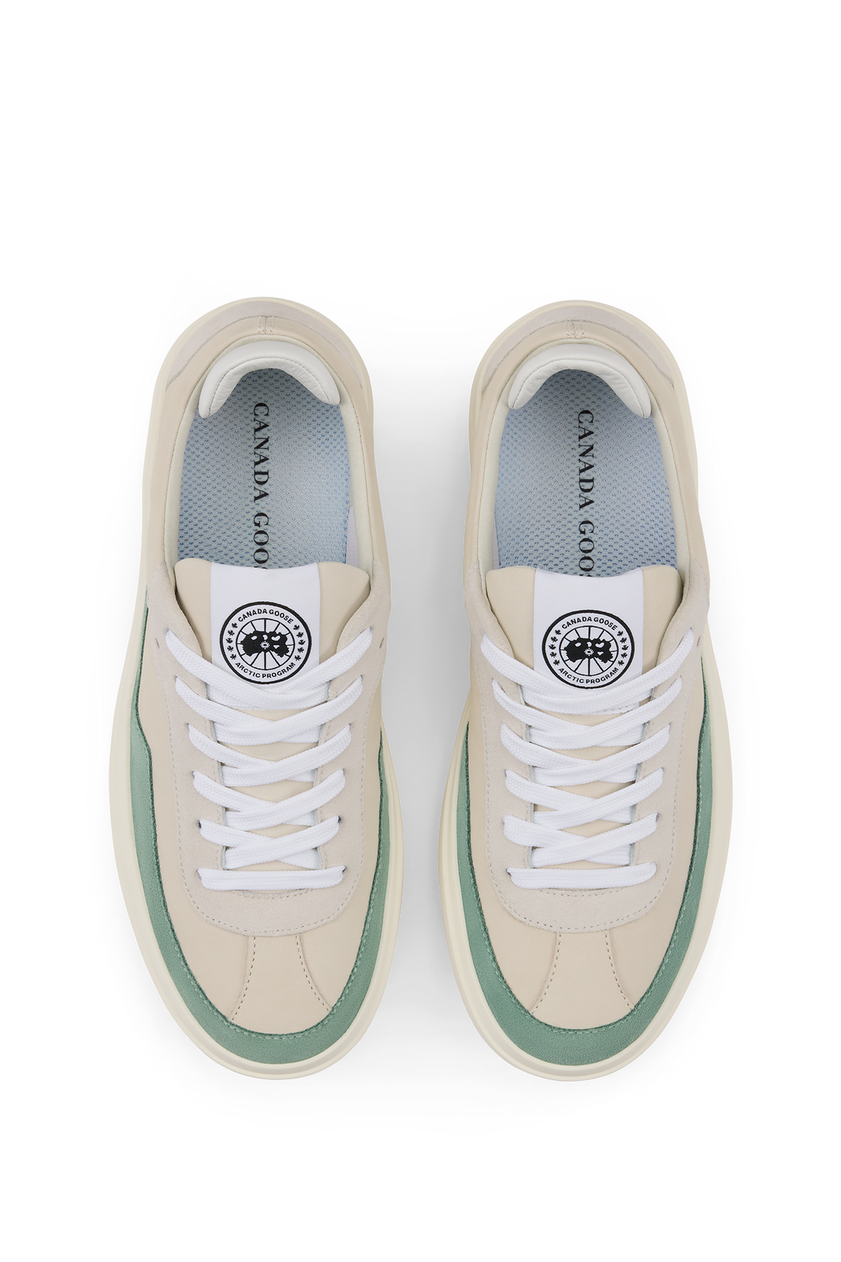 Women's Ossington Sneaker - White/Washed Green 9421 - off_top_01