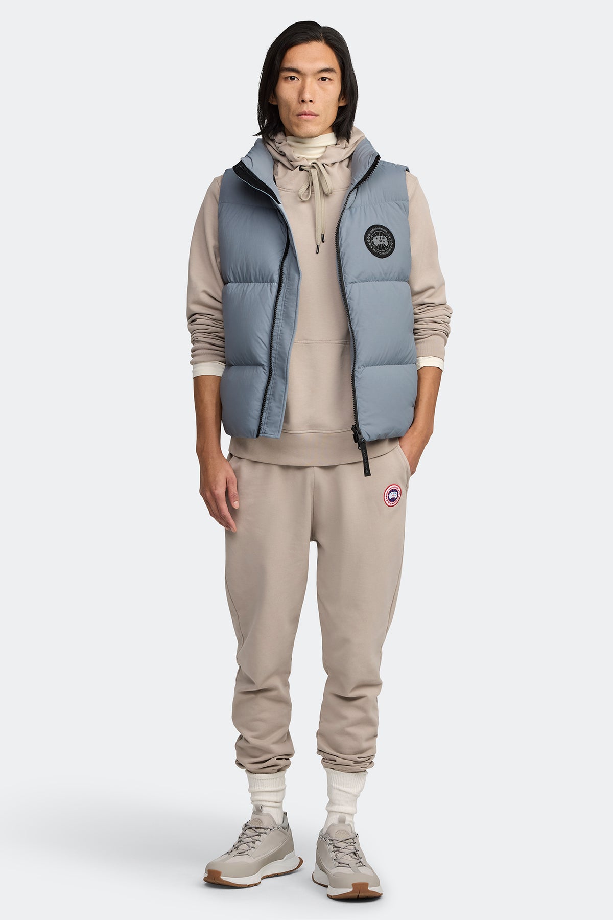 Men's Glacier Trail Sneaker - Limestone/White 1313 - on_full_body_01