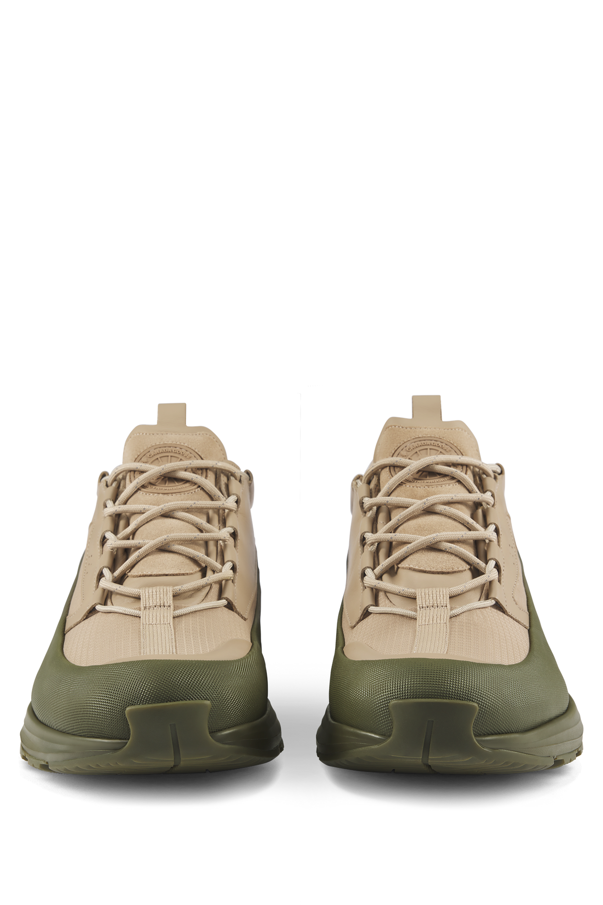 Men's Glacier Trail Sneaker - Tan/Military Green 1681 - off_front_01