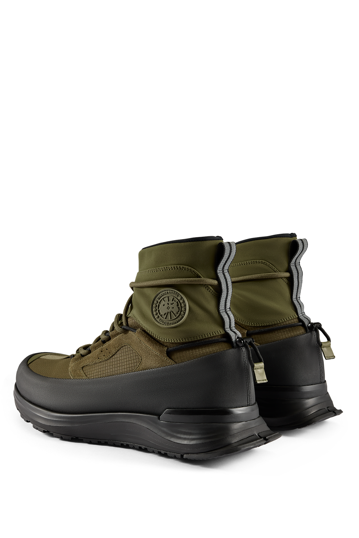 Men's Glacier Trail High Sneaker - Military Green/Black 146 - off_back_01