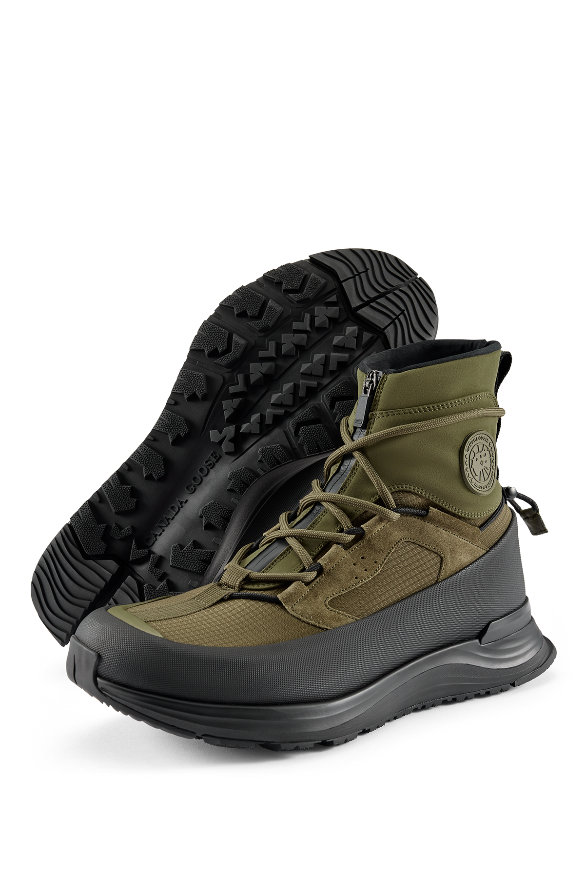 Men's Glacier Trail High Sneaker - Military Green/Black 146 - off_detail_01