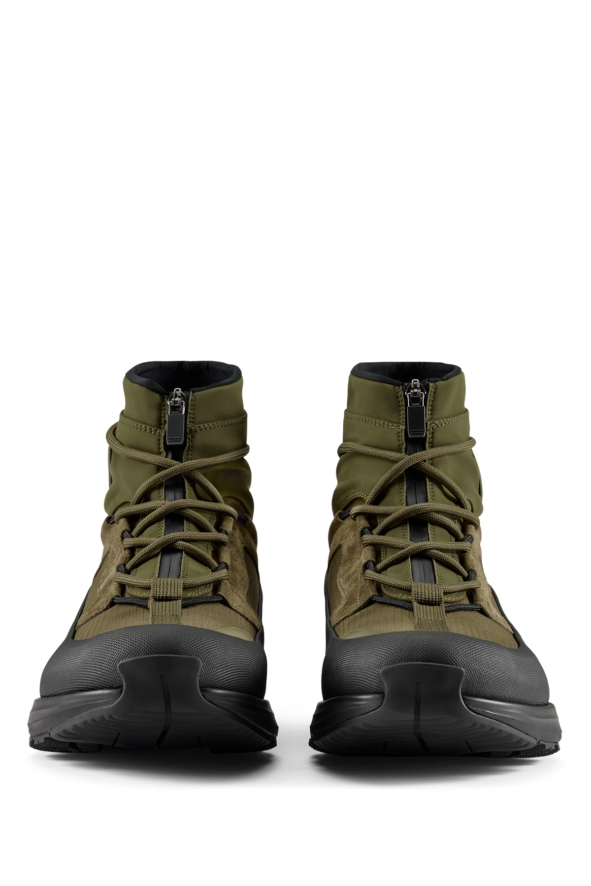 Men's Glacier Trail High Sneaker - Military Green/Black 146 - off_front_01