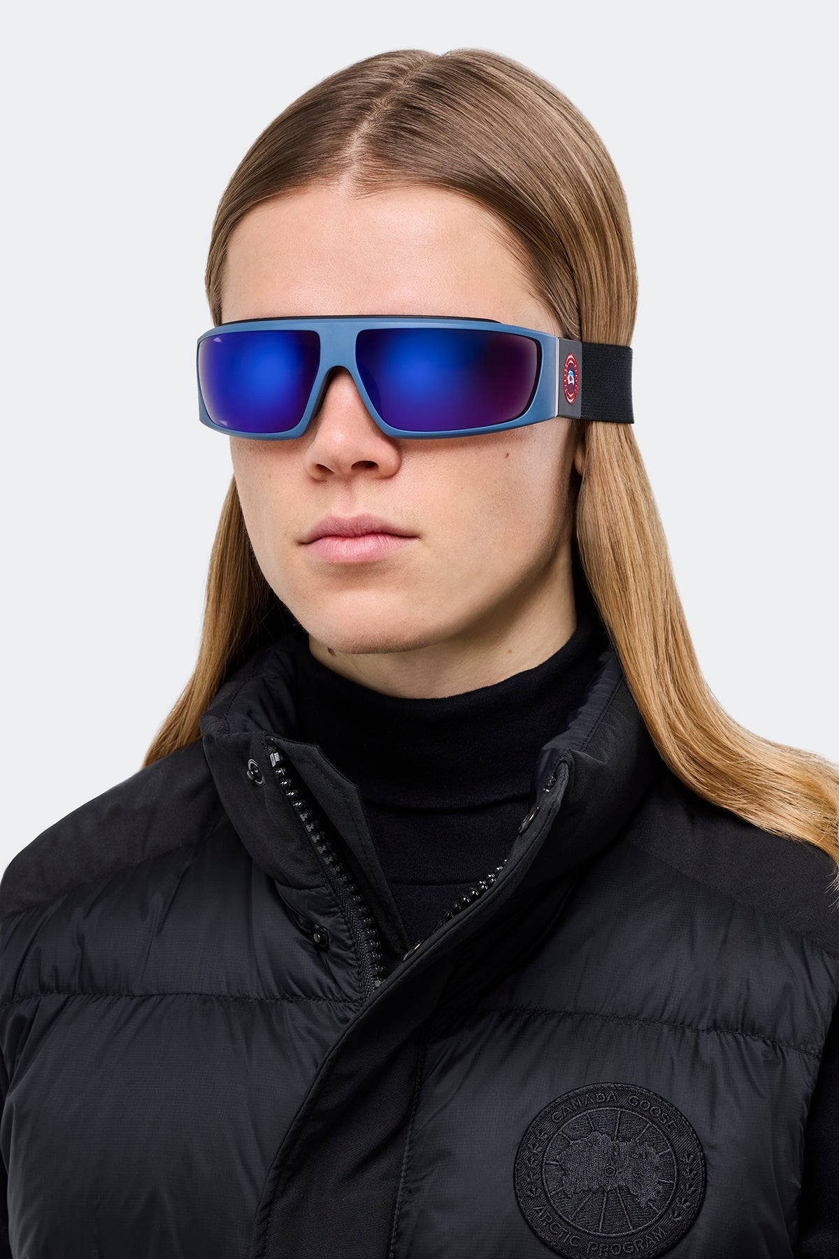 Summit Sunglasses - Matte Blue/Mirror Blue 9830 - on_front_02