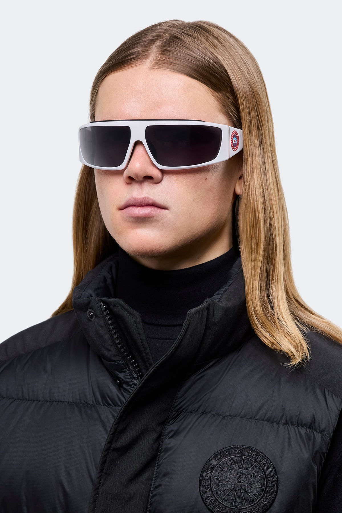 Summit Sunglasses - Matte White/Smoke 9884 - on_front_01