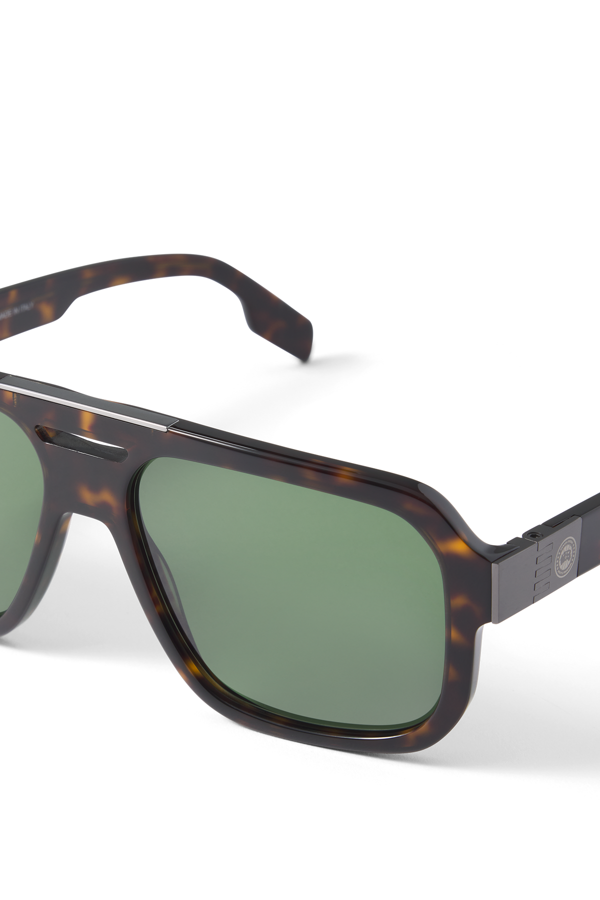 Milford Sunglasses - Dark Havana/Green 9808 - off_side_02
