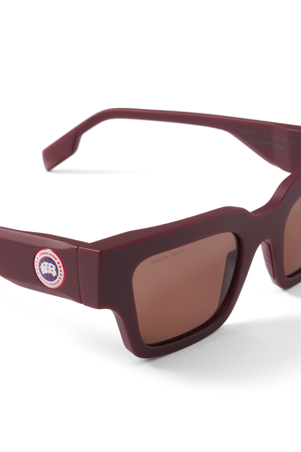 Waddington Sunglasses - Matte Burgundy/Light Brown 9836 - off_side_02