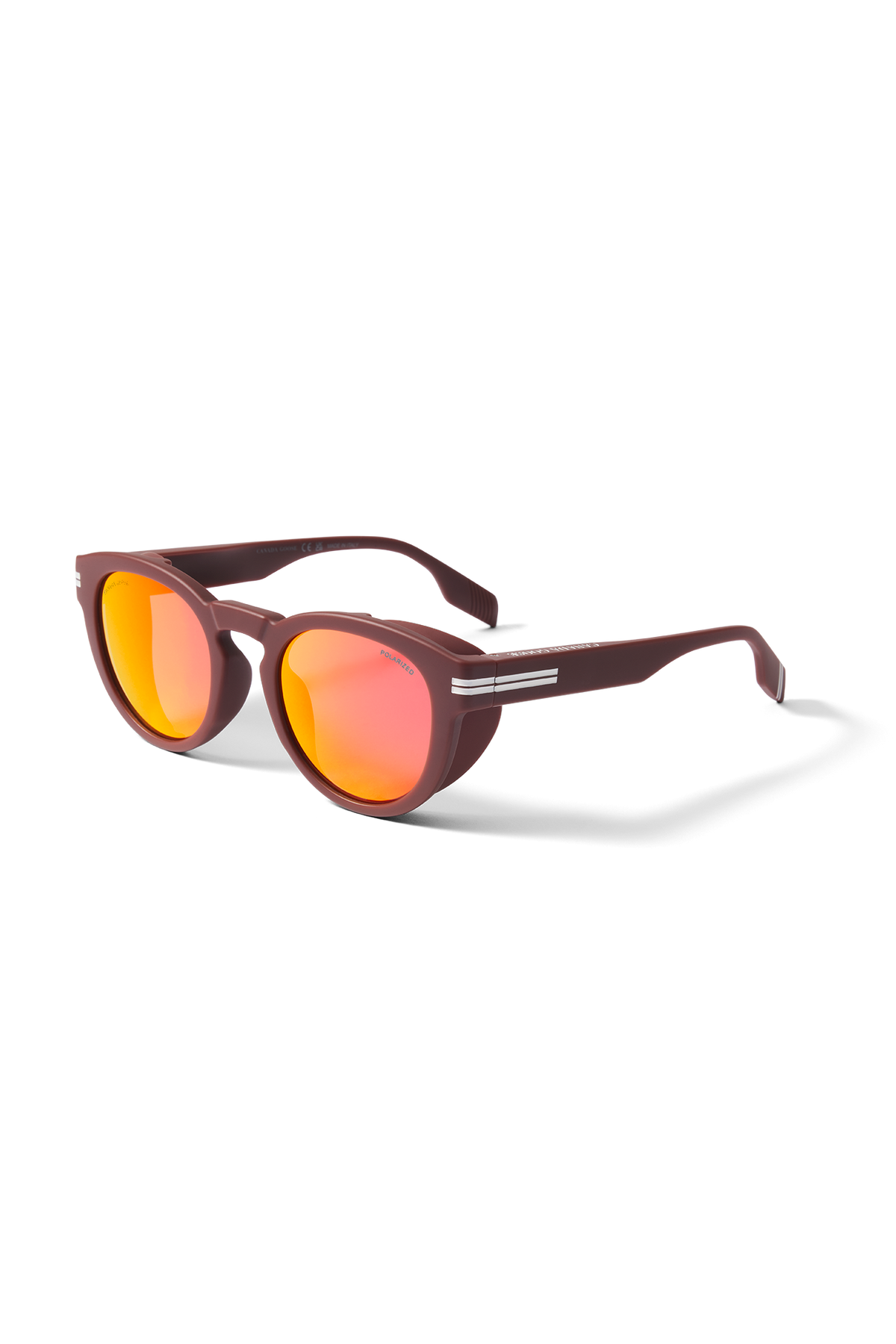 Salar Sunglasses - Matte Burgundy/Grey Flash Red 9835 - off_side_01