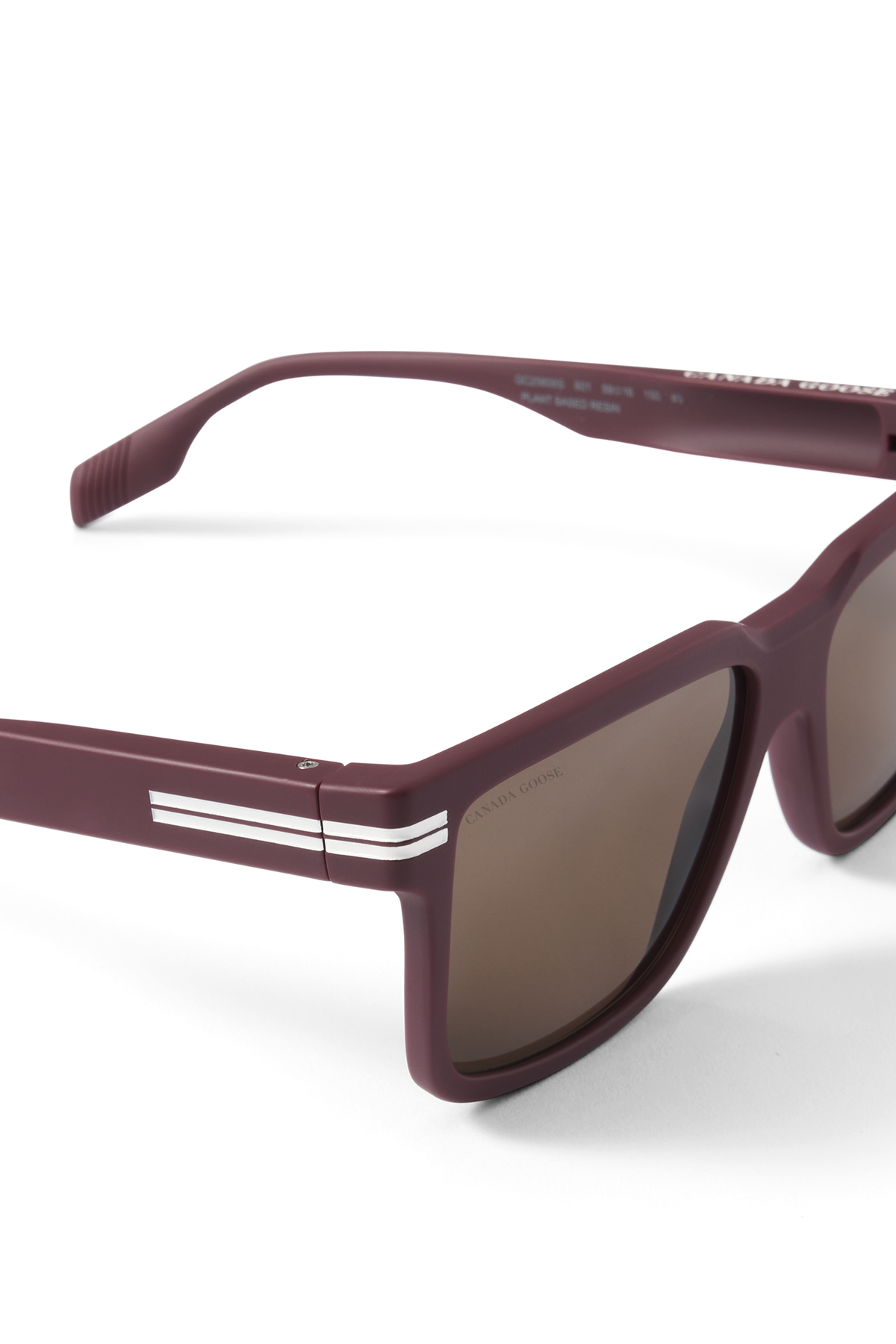Redwood Sunglasses - Matte Burgundy/Brown 9832 - off_side_02