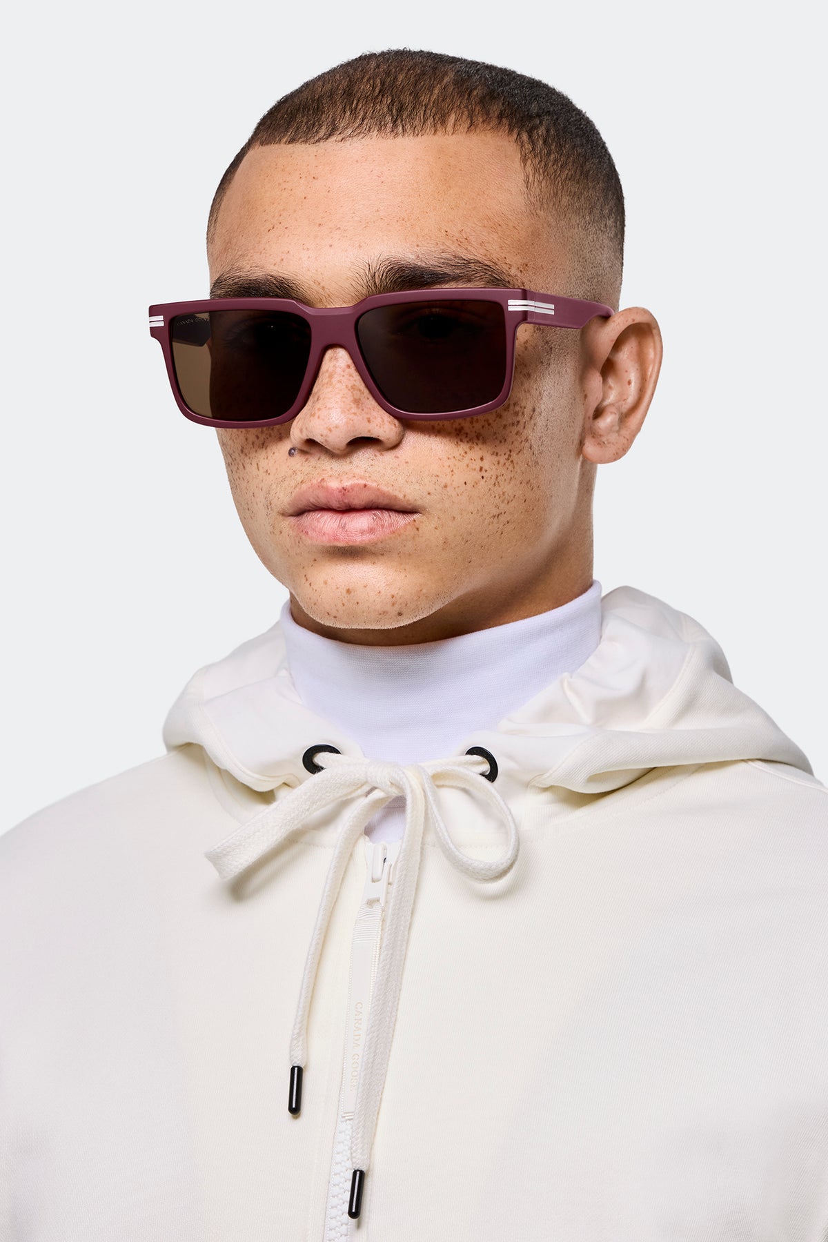 Redwood Sunglasses - Matte Burgundy/Brown 9832 - on_front_01
