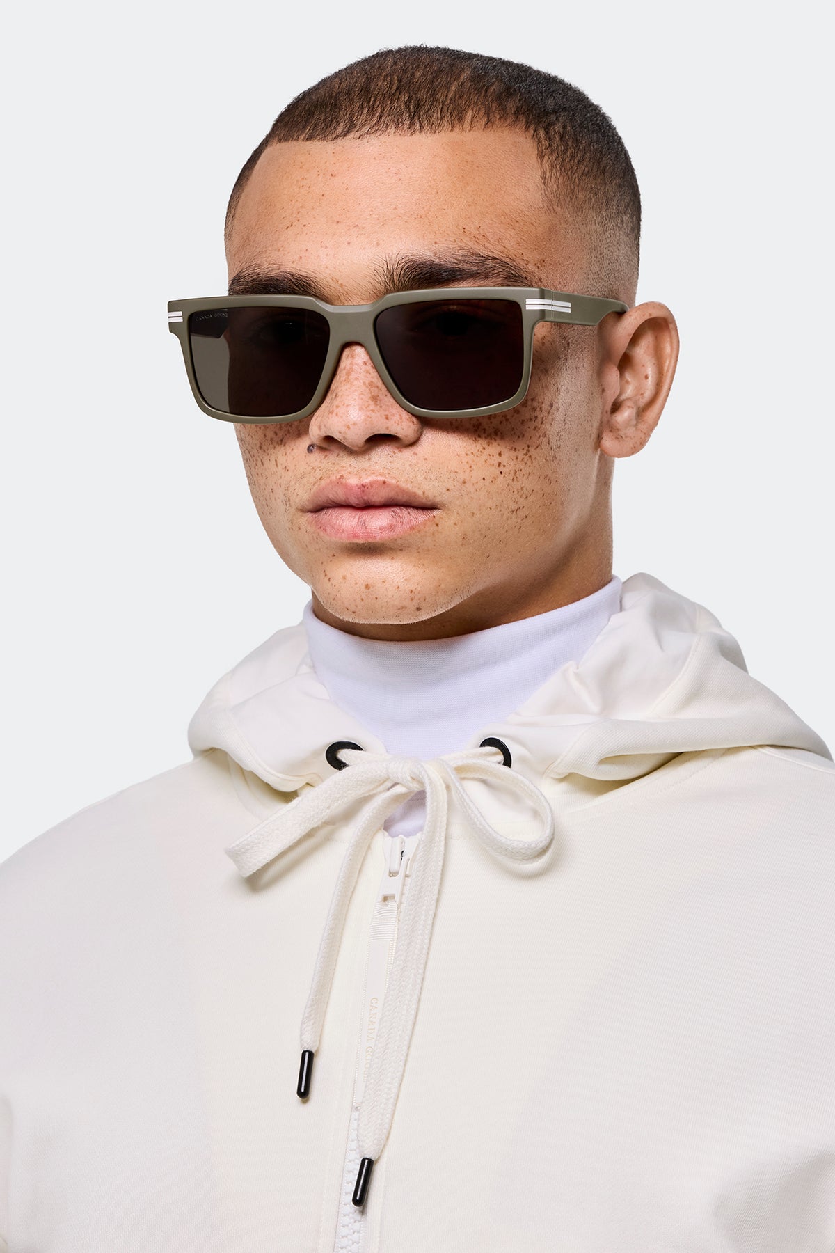 Redwood Sunglasses - Matte Khaki/Green 9863 - on_front_01
