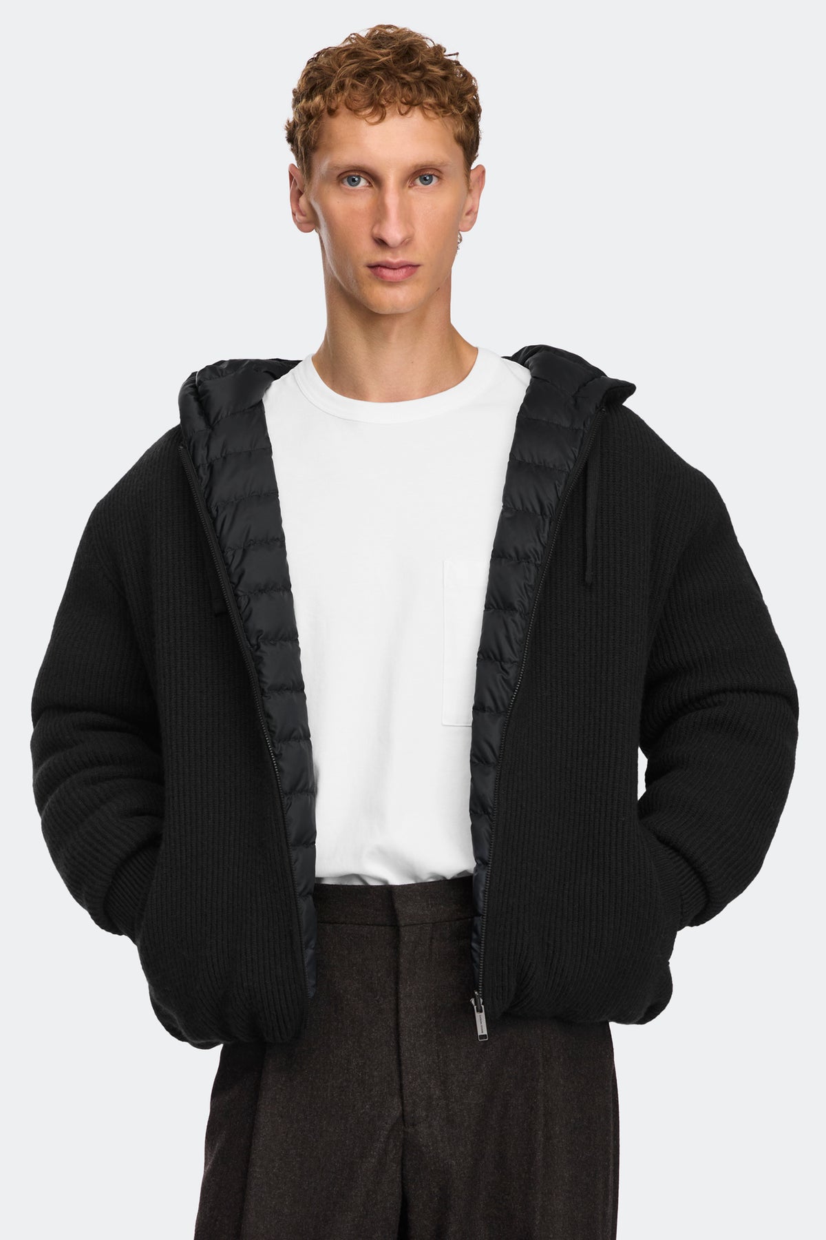 HyBridge® Hunter Full Zip Hoodie - Black 9061 - on_front_01