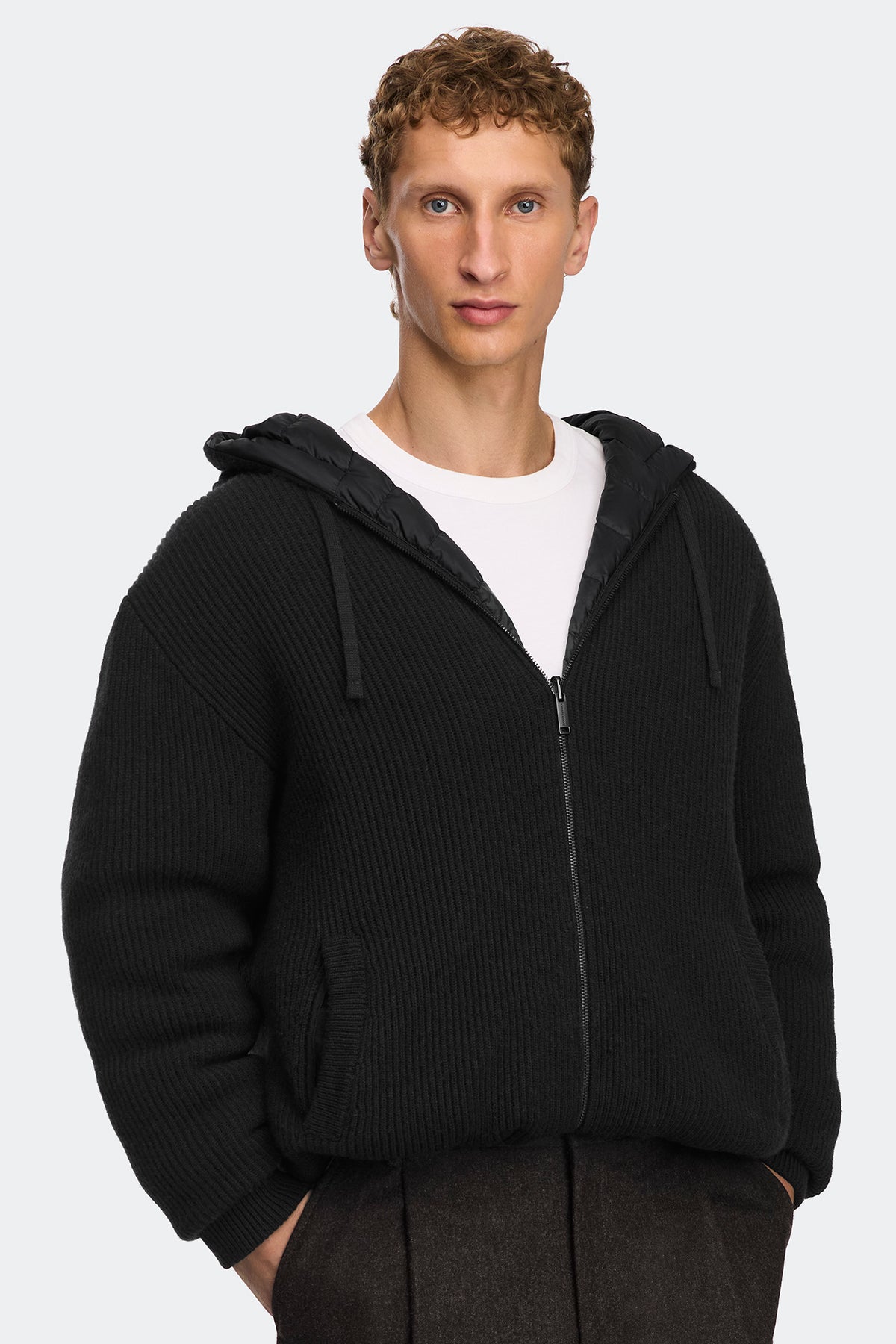 HyBridge® Hunter Full Zip Hoodie - Black 9061 - on_front_closed_01