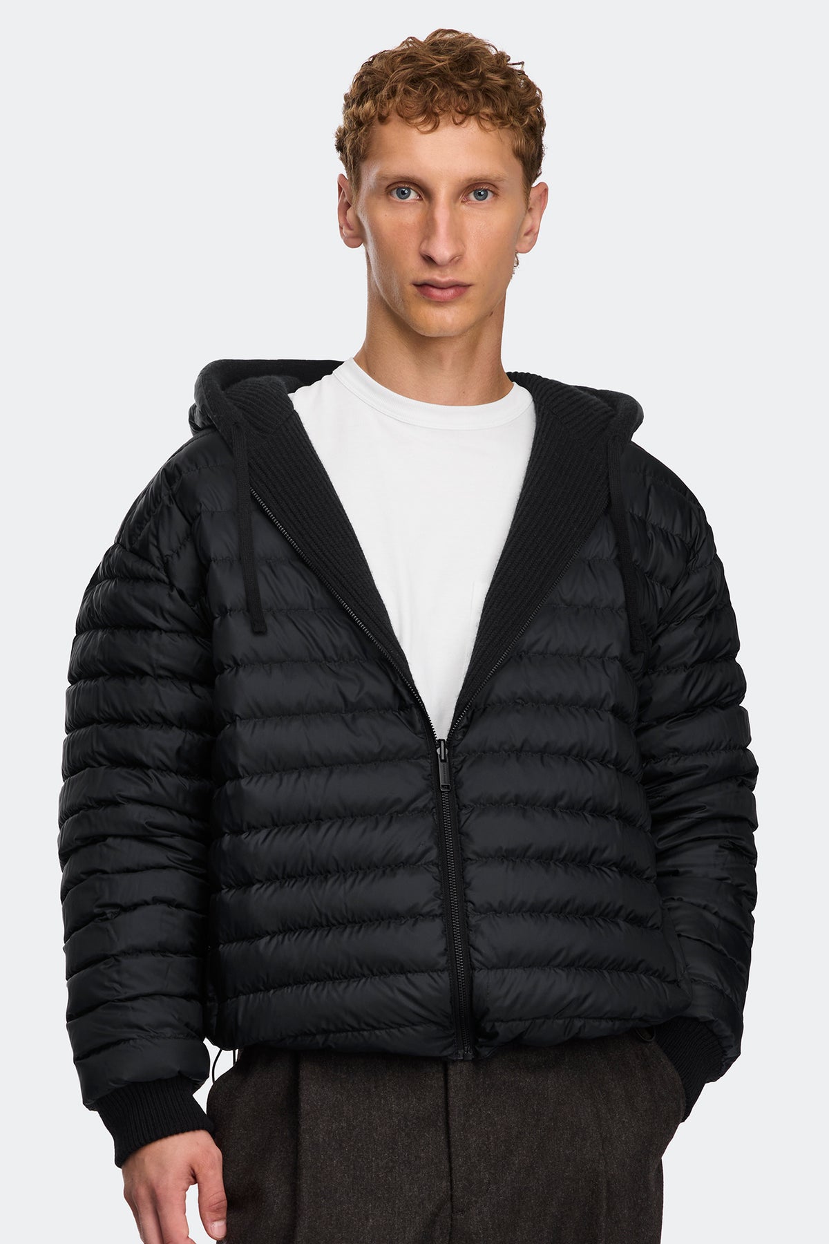 HyBridge® Hunter Full Zip Hoodie - Black 9061 - on_front_open_01