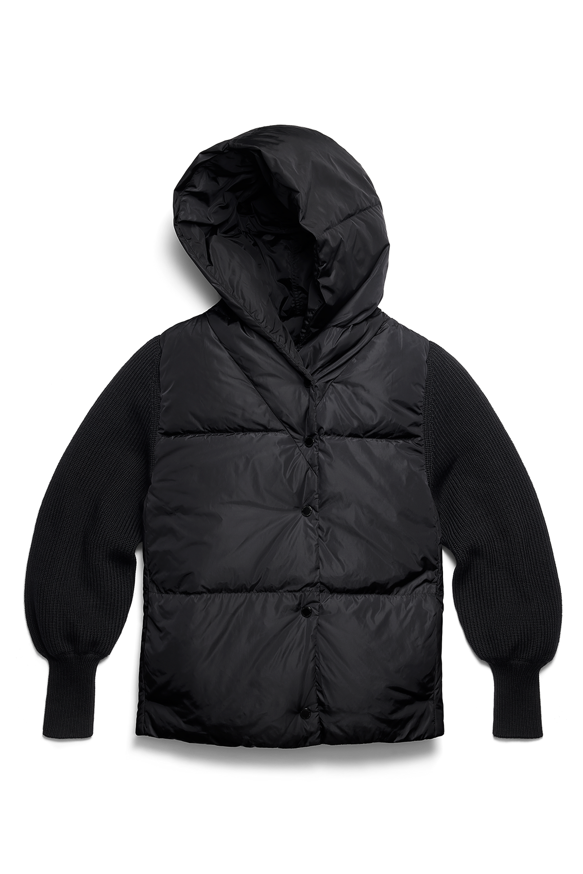 HyBridge® Astoria Knit Hoodie - Black 9061 - off_flat_lay_01