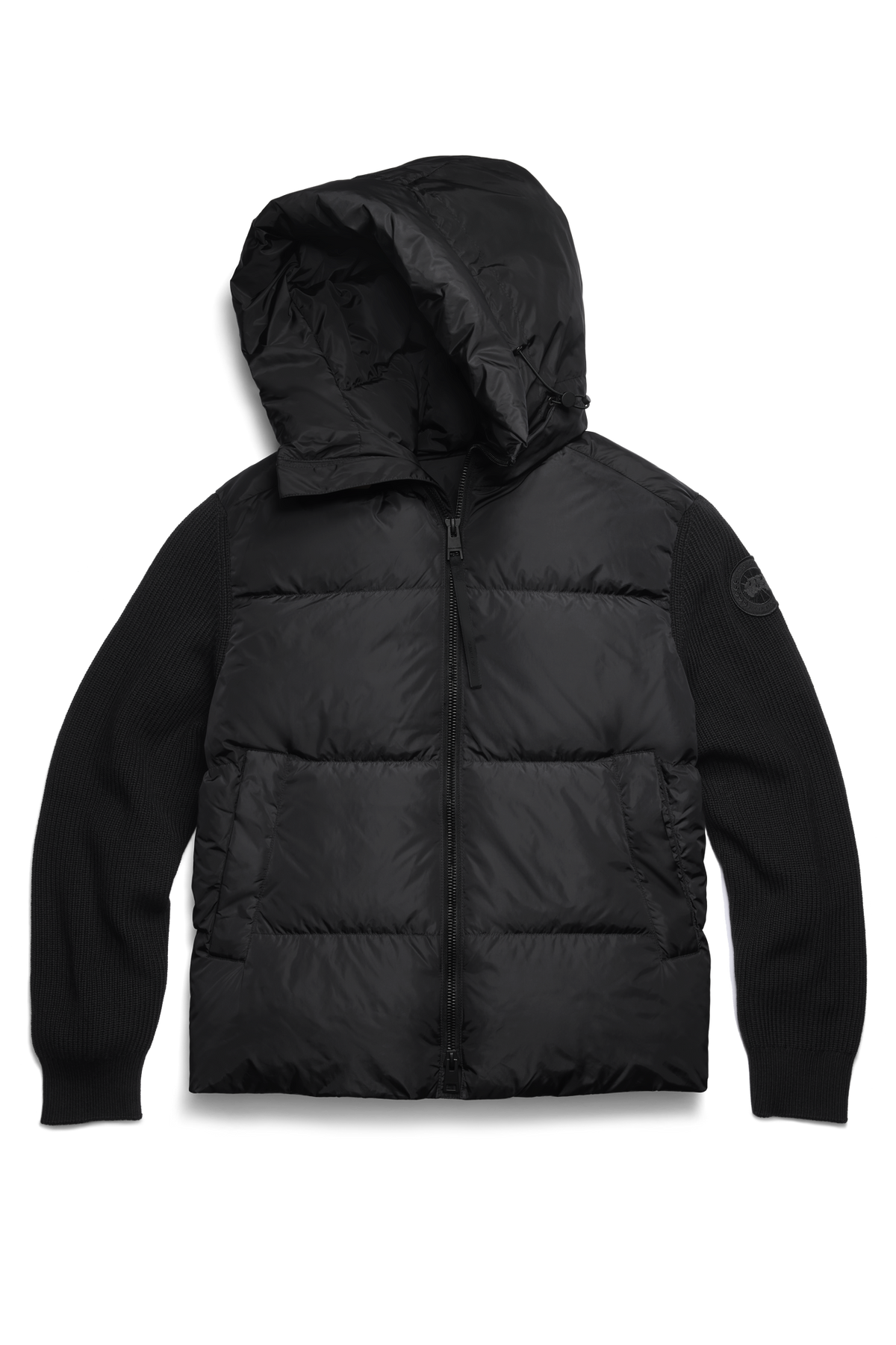 HyBridge® Grove Knit Hoodie - Black 9061 - off_flat_lay_01