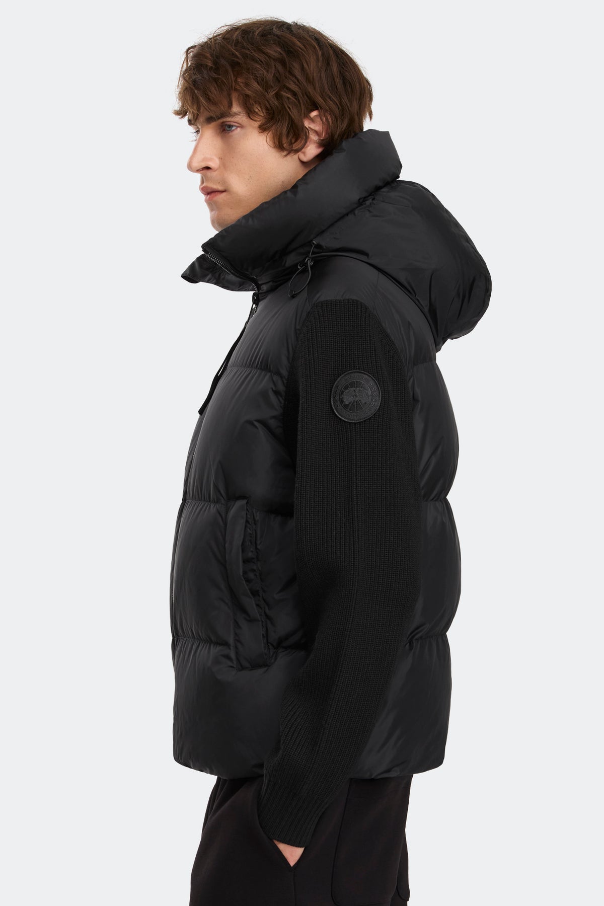 HyBridge® Grove Knit Hoodie - Black 9061 - on_side_01