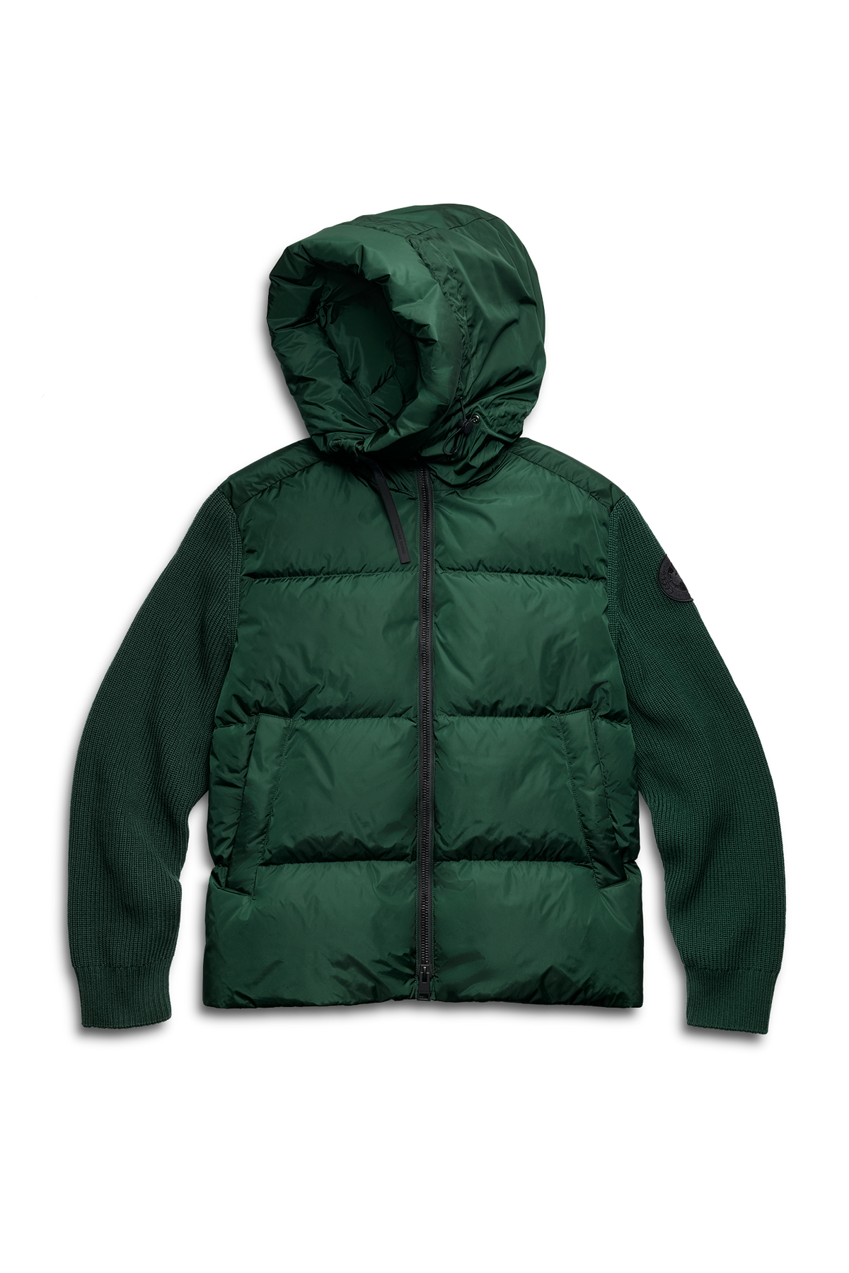 HyBridge® Grove Knit Hoodie - Glade Green 9848 - off_flat_lay_01
