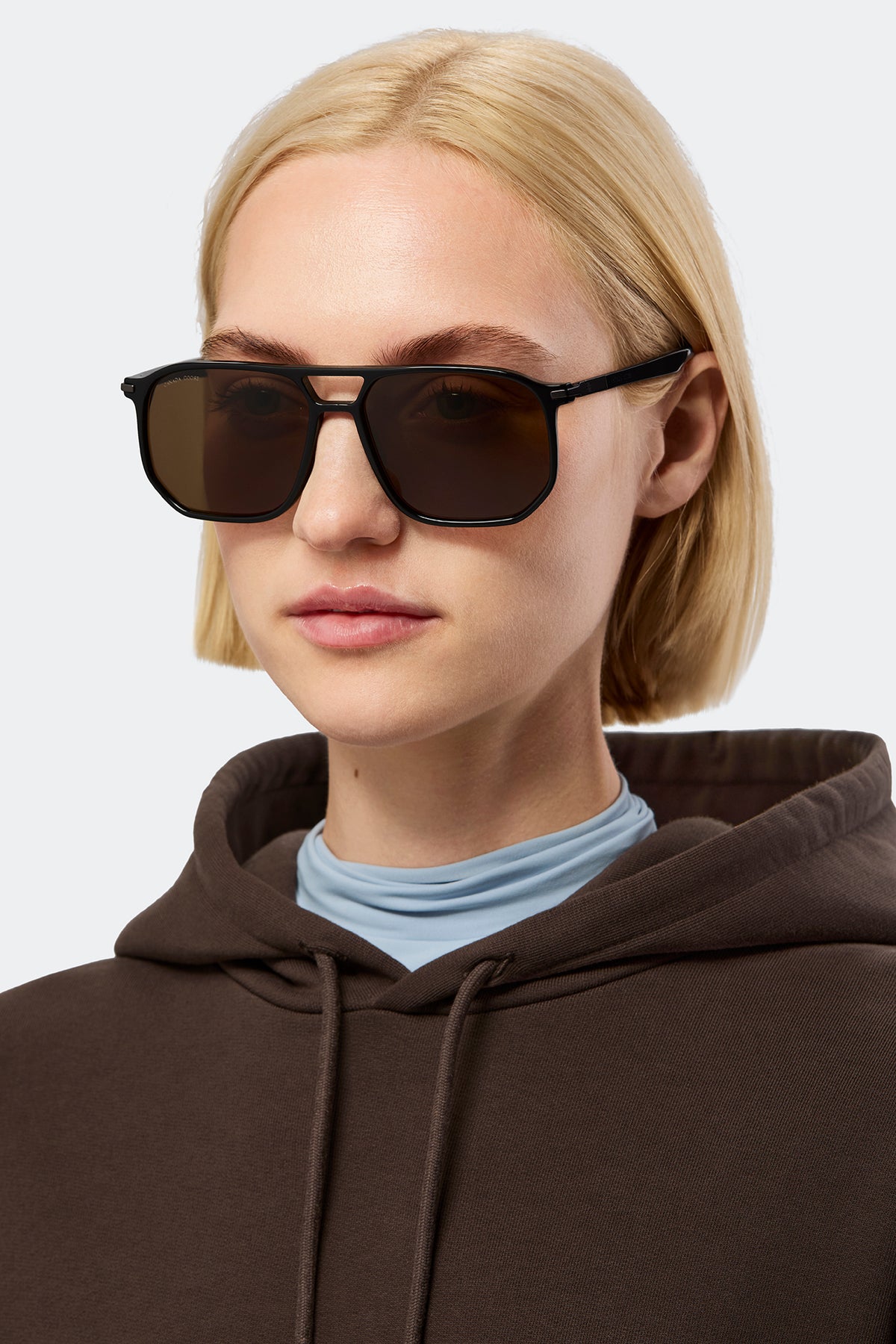 Cavell Sunglasses - Black/Solid Brown 9997 - on_front_01