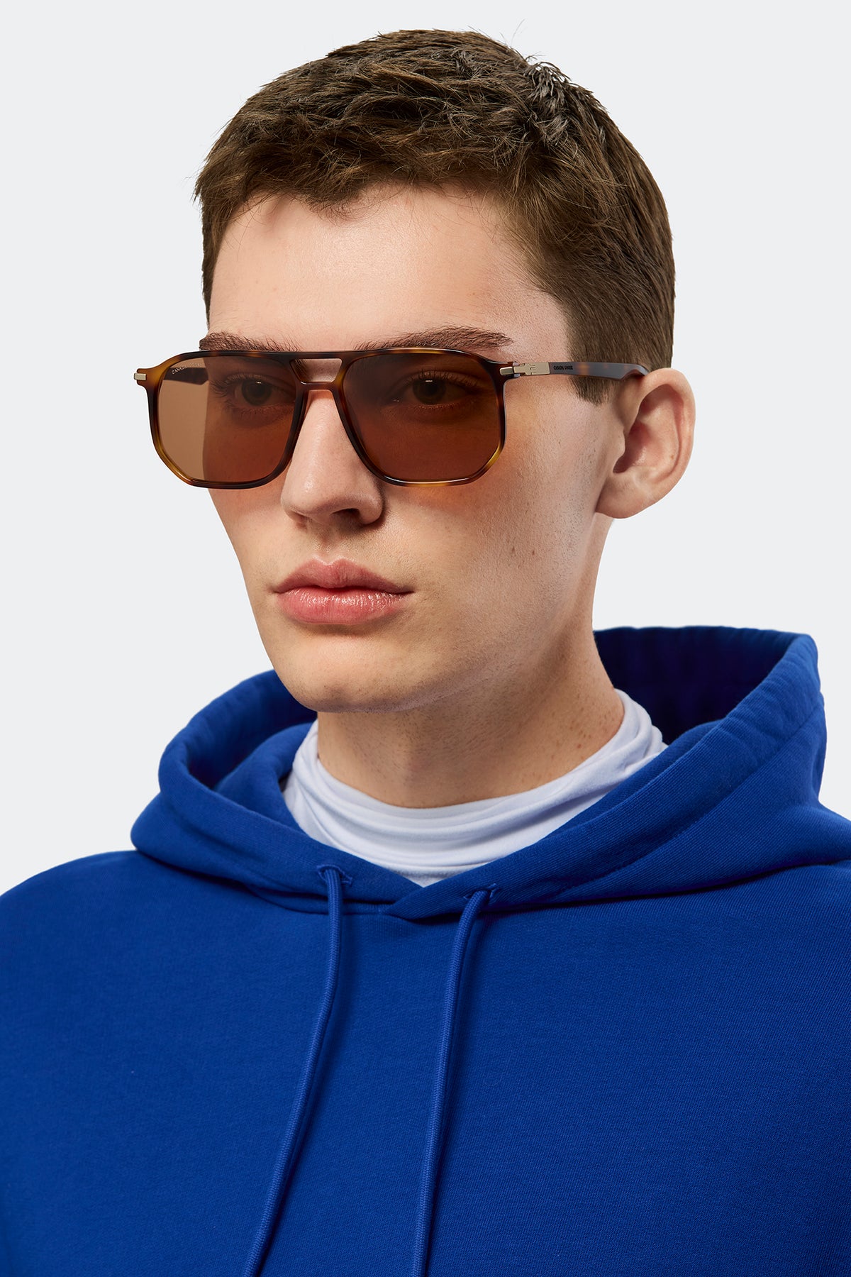 Cavell Sunglasses - Havana/Solid Light Brown 9998 - on_front_02